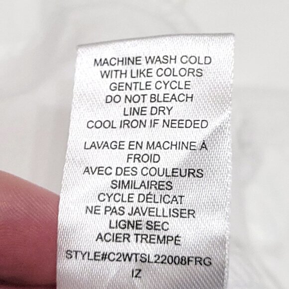 Casa Cabana Womens Long Sleeve Button Up Shirt Size L White Capsule Normcore - Picture 9 of 10